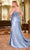 Ladivine CDS496 - Ruched Lace Appliqued Prom Gown Prom Dresses