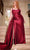 Ladivine CDS496 - Ruched Lace Appliqued Prom Gown Prom Dresses