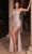 Ladivine CH077 - One Shoulder Sequin Evening Gown Pageant Dresses XS / Platinum