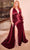 Ladivine CH079C - Halter Neck Gathered Detailed Prom Gown Prom Dresses