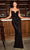 Ladivine CH180 - Sequin V-Neck Prom Dress Evening Dresses S / Burgundy