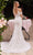 Ladivine CK703W - Embroidered Cold Shoulder Bridal Gown Special Occasion Dress