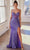 Ladivine CM342 - Sequin Embellished Sleeveless Prom Gown Pageant Dresses 2 / Purple