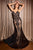 Ladivine J810 - Glitter Gown Evening Dresses 2 / Black-Nude