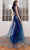 Ladivine J851 - One Shoulder Overskirt Prom Dress Prom Dresses 4 / Navy