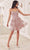 Ladivine KV1090 - Tiered A-Line Cocktail Dress Special Occasion Dress XXS / Dusty Rose