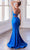 Ladivine KV1094 - Deep V-Neck Mermaid Evening Gown Prom Dresses
