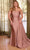 Ladivine PT004C - Asymmetrical Sheath Evening Dress Evening Dresses 16 / Dusty Rose