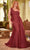 Ladivine PT004C - Asymmetrical Sheath Evening Dress Evening Dresses 16 / Sienna Rose
