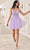 Ladivine SF047 - Jeweled Tulle Cocktail Dress Special Occasion Dress XXS / Lavender