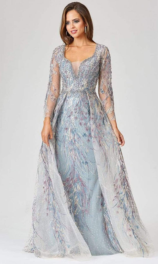 Lara Dresses - 29452 Embellished Tulle D Esprit Gown With Overskirt