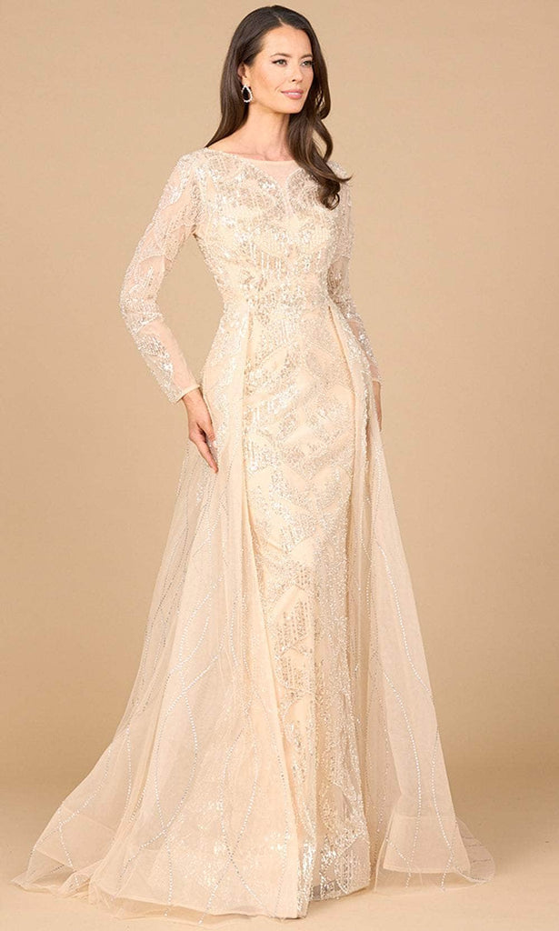 Lara Dresses 28933 - Long Lace and Organza A-line Dress - Long Sleeves, Overskirt, Beaded, Embroidery, Full Back 22 / Olive - Shop Lara Dresses Lara Dresses 28933 - Long Lace and Organza A-line Dress - Long Sleeves, Overskirt, Beaded, Embroidery, Full Back 22 / Olive - Shop Lara Dresses