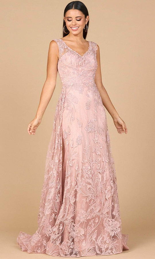 Lara Dresses 28979 - Sleeveless Embroidered Evening Gown