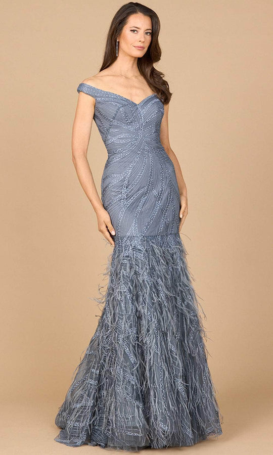 Lara Dresses 28988 - Off-Shoulder Mermaid Evening Gown