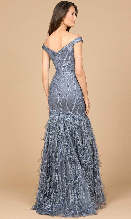 Lara Dresses 28988 - Off-Shoulder Mermaid Evening Gown