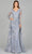Lara Dresses 29046 - Embellished Overskirt Evening Dress Special Occasion Dress 4 / Slate Multi