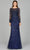 Lara Dresses 29050 - Beaded Lace Evening Dress Special Occasion Dress 2 / Navy