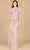 Lara Dresses 29079 - Beaded Long Sleeve Evening Gown Evening Dresses 0 / Dusty Rose