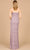 Lara Dresses 29081 - V-Neck High Slit Evening Gown Evening Desses
