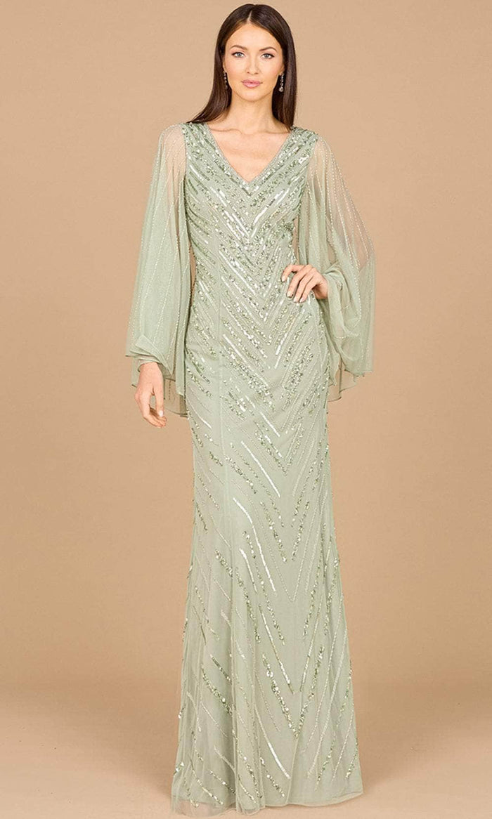 Lara Dresses 29082 - Embellished Sheath Evening Gown Evening Dresses 0 / Dusty mint