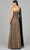 Lara Dresses 29083 - Embellished Floor-Length Cape Sleeve Prom Gown Evening Dresses