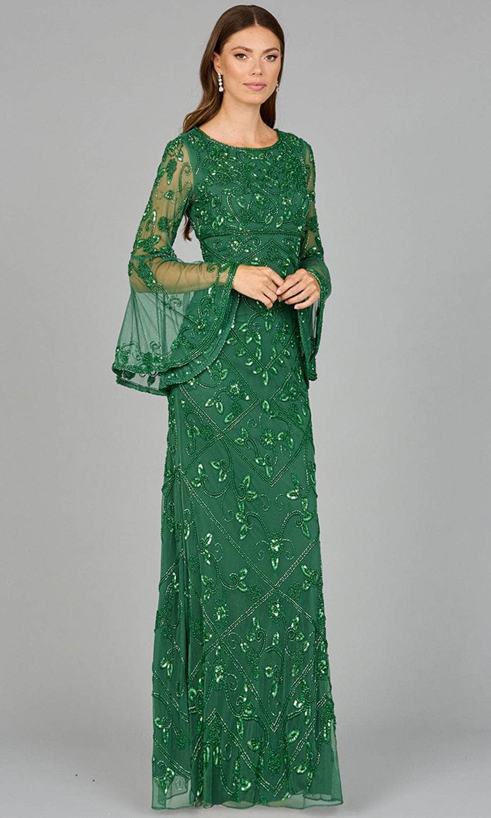 Lara Dresses 29088 - Bell Sleeve Evening Dress – Couture Candy