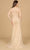 Lara Dresses 29128 - Lace Appliqued V-Neck Evening Gown Evening Dresses