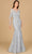 Lara Dresses 29131 - Long Sleeve Applique Evening Gown Evening Dresses 0 / Silver