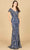 Lara Dresses 29144 - Cap Sleeve Beaded Evening Gown Evening Dresses 0 / Navy