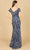 Lara Dresses 29144 - Cap Sleeve Beaded Evening Gown Evening Dresses