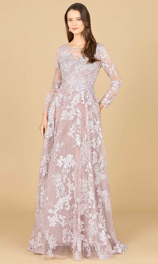 Lara Dresses 29148 - Embellished Lace Evening Gown