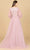 Lara Dresses 29158 - V-Neck Long Sleeve Evening Gown Evening Dresses
