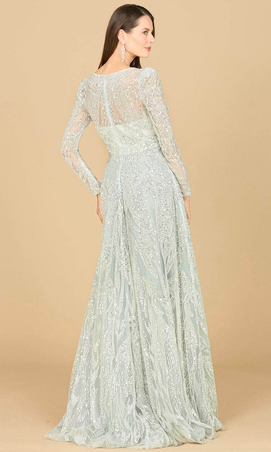 Lara Dresses 29159 - Beaded Lace Long Sleeve Evening Gown