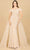 Lara Dresses 29161 - Off-Shoulder Feather Detailed Evening Gown Evening Dresses