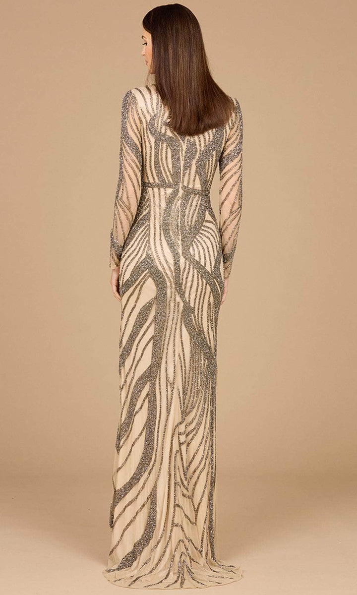 Lara Dresses 9947 Fitted Slit Long Formal Beaded Prom Dress main image 1