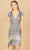 Lara Dresses 29171 - V-Neck Beaded Fringe Cocktail Dress Cocktail Dresses