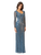Lara Dresses - 29602 Bead Embellished Column Gown Mother of the Bride Dresses 0 / Teal