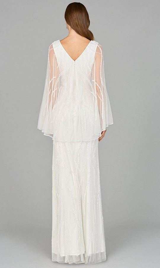 Lara Dresses 51151 - Illusion Cape Sleeve Bridal Dress