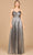 Lara Dresses 8120 - Metallic Sweetheart Evening Gown Evening Dresses 0 / Platinum