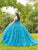 Lizluo Fiesta 56512 - Floral Embellished Corset Bodice Ballgown Special Occasion Dress