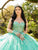 Lizluo Fiesta 56514 - 3D Floral Applique Strapless Ballgown Special Occasion Dress