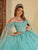 Lizluo Fiesta 56516 - Beaded Floral Applique Sleeveless Ballgown Special Occasion Dress