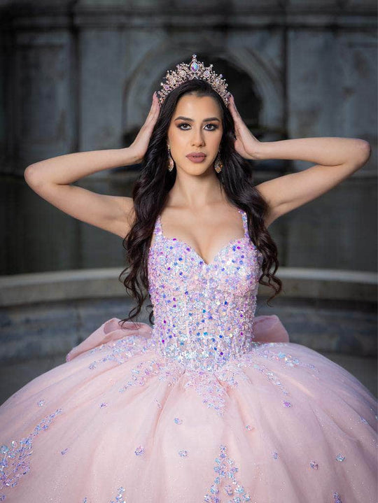 Lizluo Quince 26086 - Sleeveless Sequin Lace Ballgown