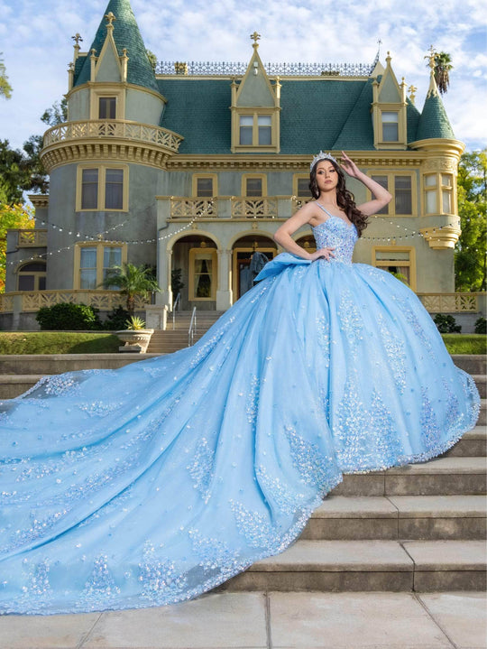 Lizluo Quince 26086 - Sleeveless Sequin Lace Ballgown