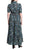 London Times T6141M - Banded Puff Sleeve Long Dress Evening Dresses