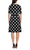 London Times T6598M - Polka dot Half Sleeve A-line Dress Cocktail Dresses