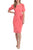 London Times T6848M - Puff Sleeve Belted Dress Special Occasion Dress
