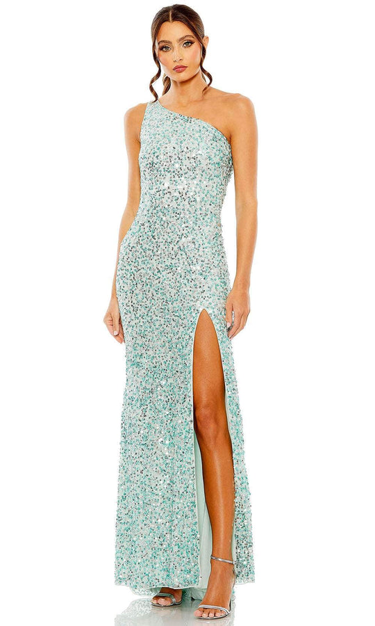 Mac Duggal 10729 - One Shoulder Fully Sequined Column Dress