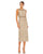 Mac Duggal - 10739 Sequin Jewel Neck Sheath Dress Cocktail Dresses 2 / Gold