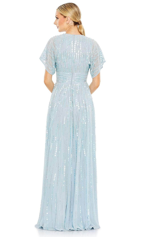Mac Duggal 10807 - Short Sleeve A-Line Evening Dress